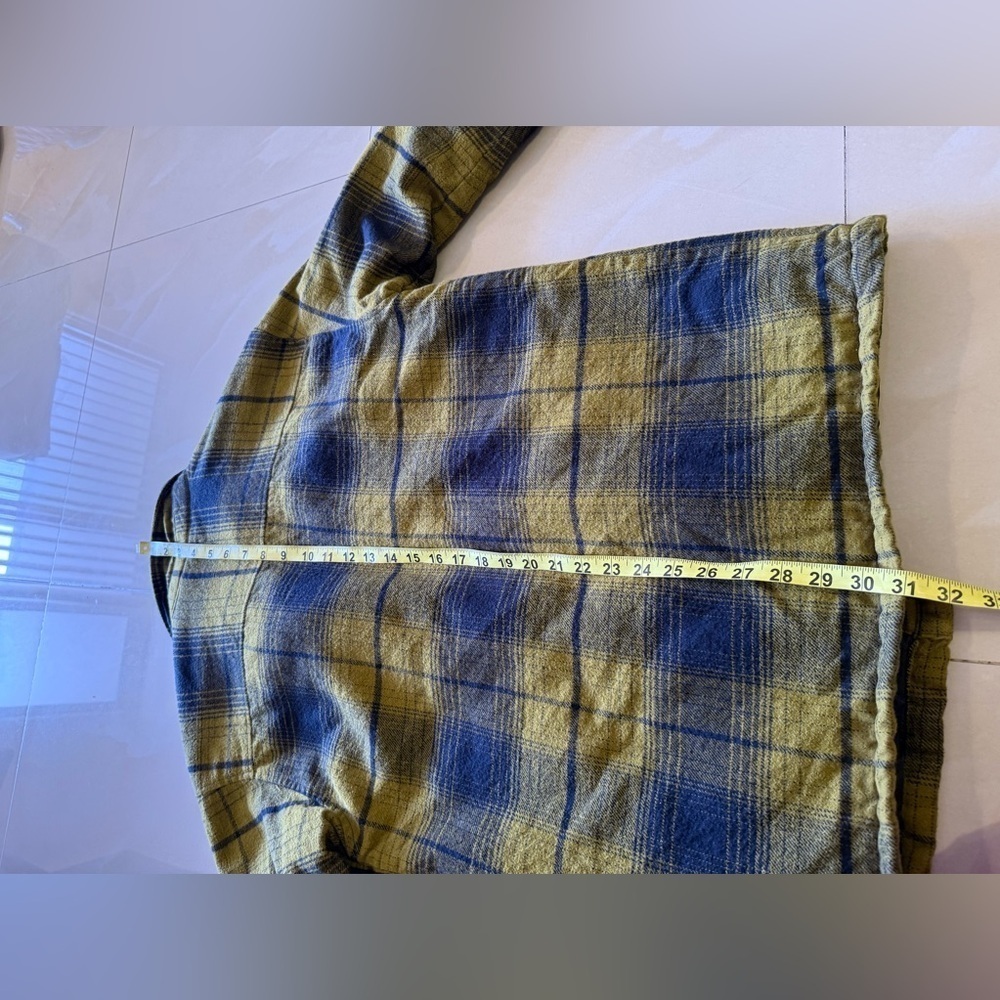- Men’s Houston White- green/ yellow plaid jacket Size S winter shirt - Picture 5 of 14